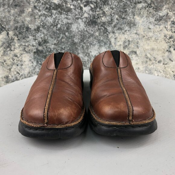 JOSEF SEIBEL Women's EU 39 (US 8-8.5) Brown Leather Slip On Mules Loafers - Picture 2 of 13